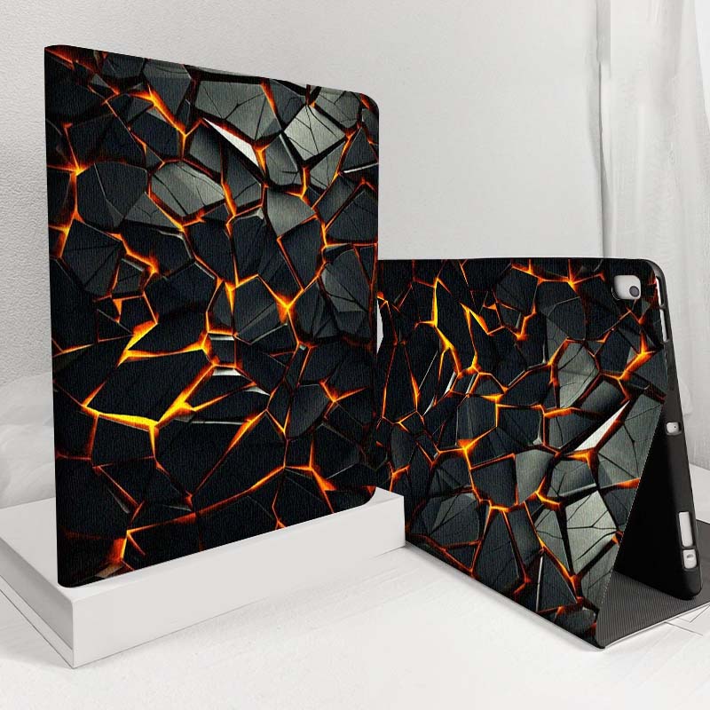 Samsung Tablet S11 Accessories - Art Lava Cracked Fire Glow Voor