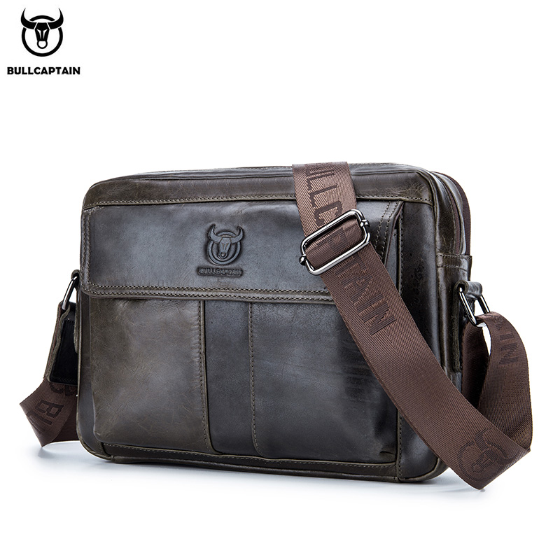 Tablet Shoulder Bag - BULLCAPTAIN Crossbodytas voor heren van echt