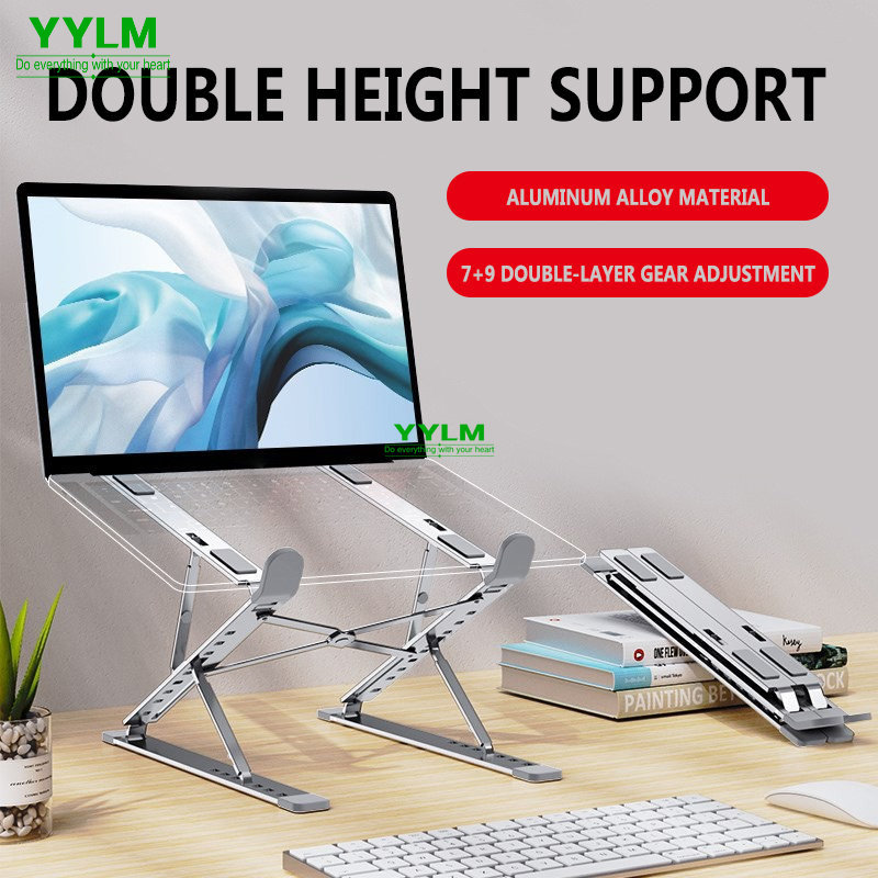 Cooling Stand Tablet - YYLM N8 Laptopstandaard Aluminium voor Macbook