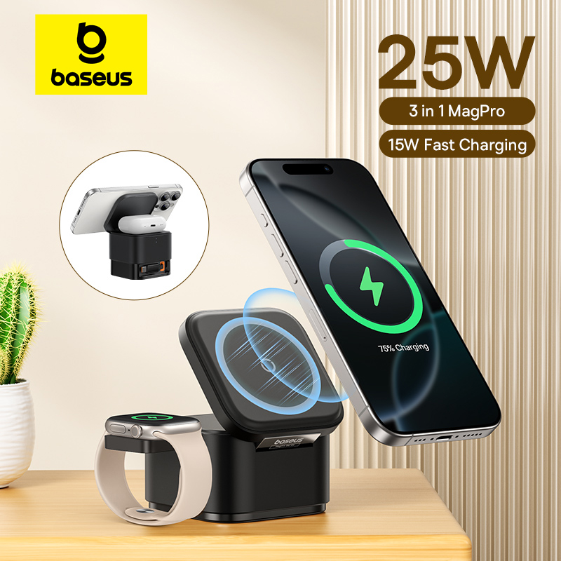 Accessories For Android Tablet - Baseus 3 in 1 Magnetische Draadloze