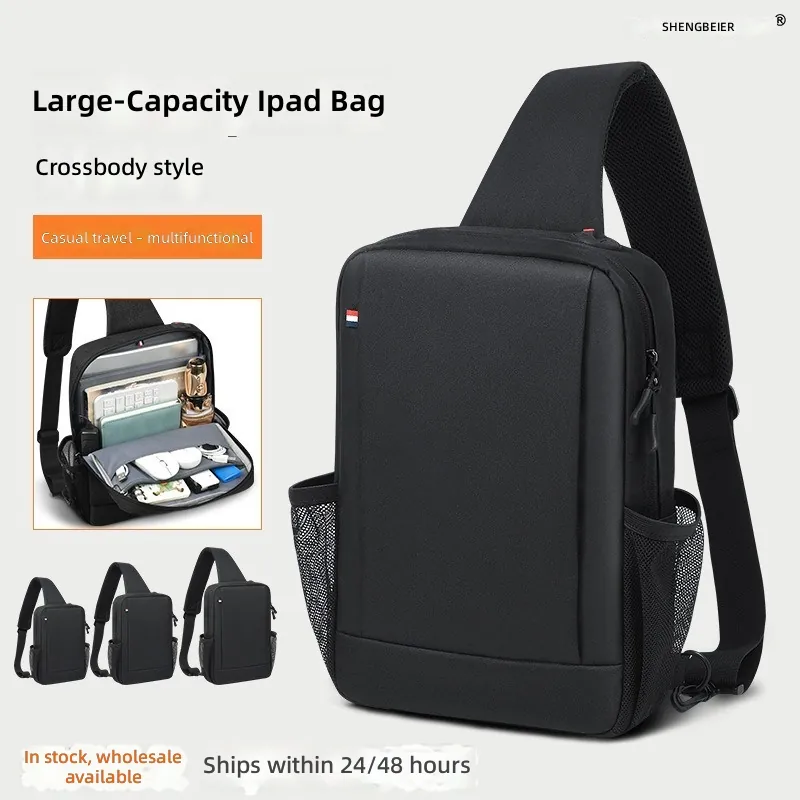 Tablet Shoulder Bag - iPad-tas met grote capaciteit voor heren