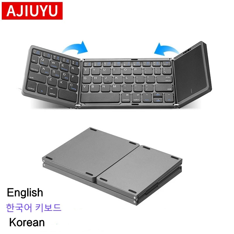 Tablet Accessories Keyboard - Koreaans Engels Mini Draagbaar Opvouwbaar Toetsenbord