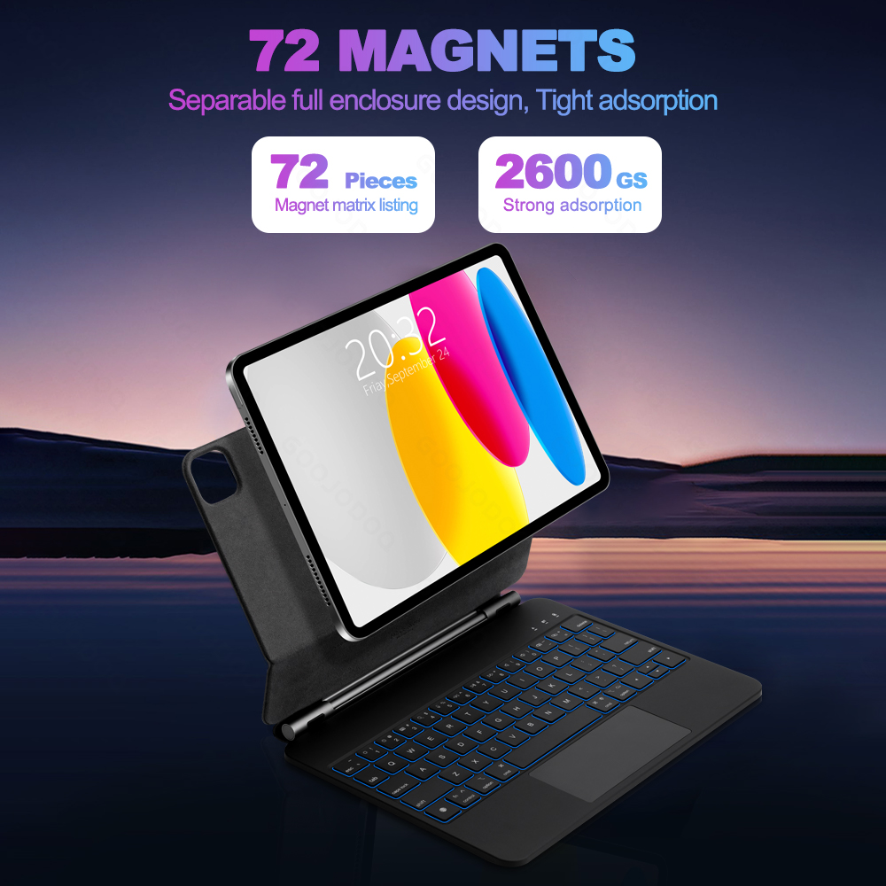 GOOJODOQ Magic Keyboard voor i - Tablet Accessories Keyboard recensie en prijs