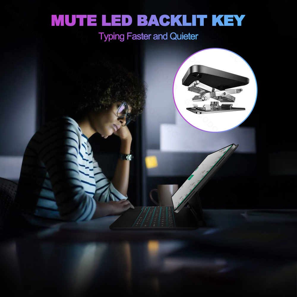 GOOJODOQ Magic Keyboard voor i - Tablet Accessories Keyboard recensie en prijs