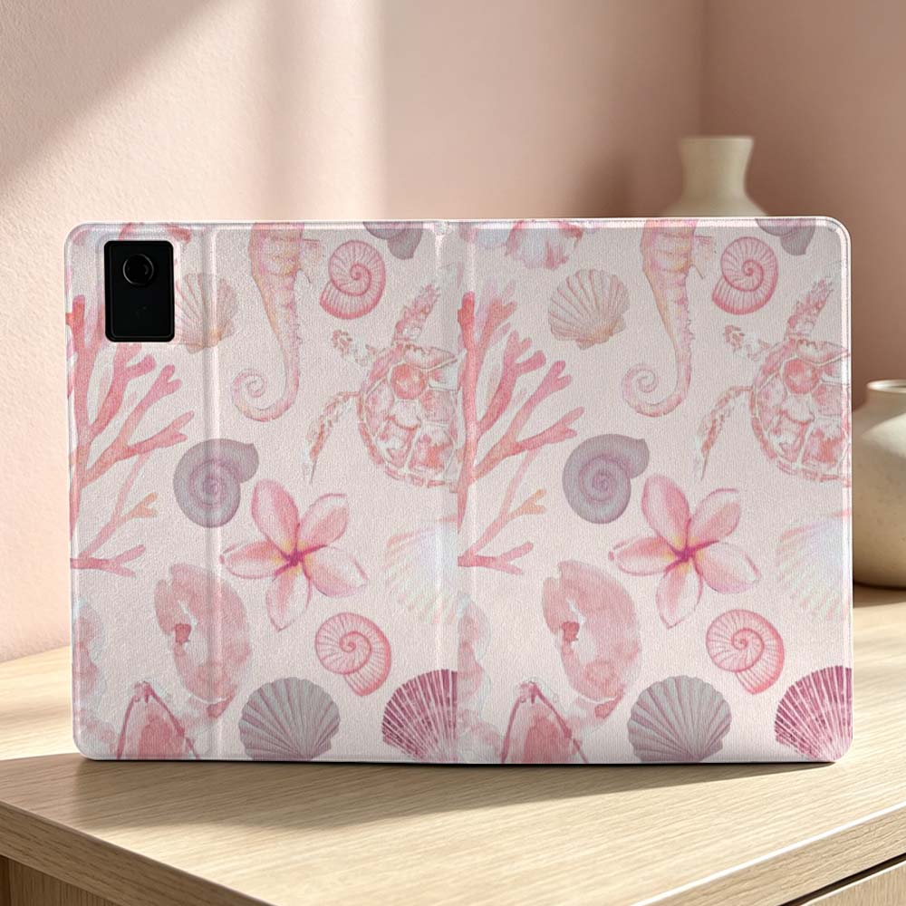 Roze zeester-schildpadpatroon  - Lenovo Tablet P12 Accessories recensie en prijs