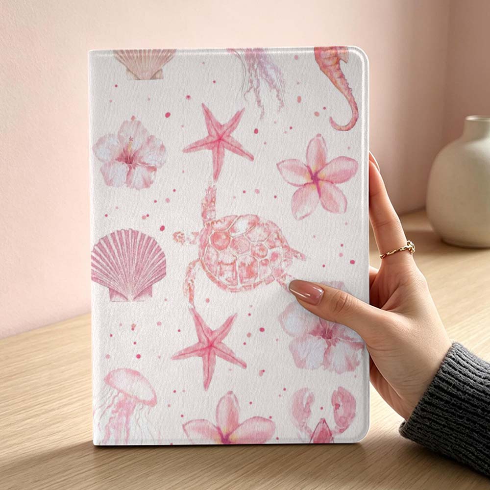 Roze zeester-schildpadpatroon  - Lenovo Tablet P12 Accessories recensie en prijs